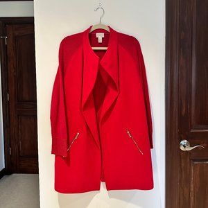 Red Medium Chico's Dress Coat
